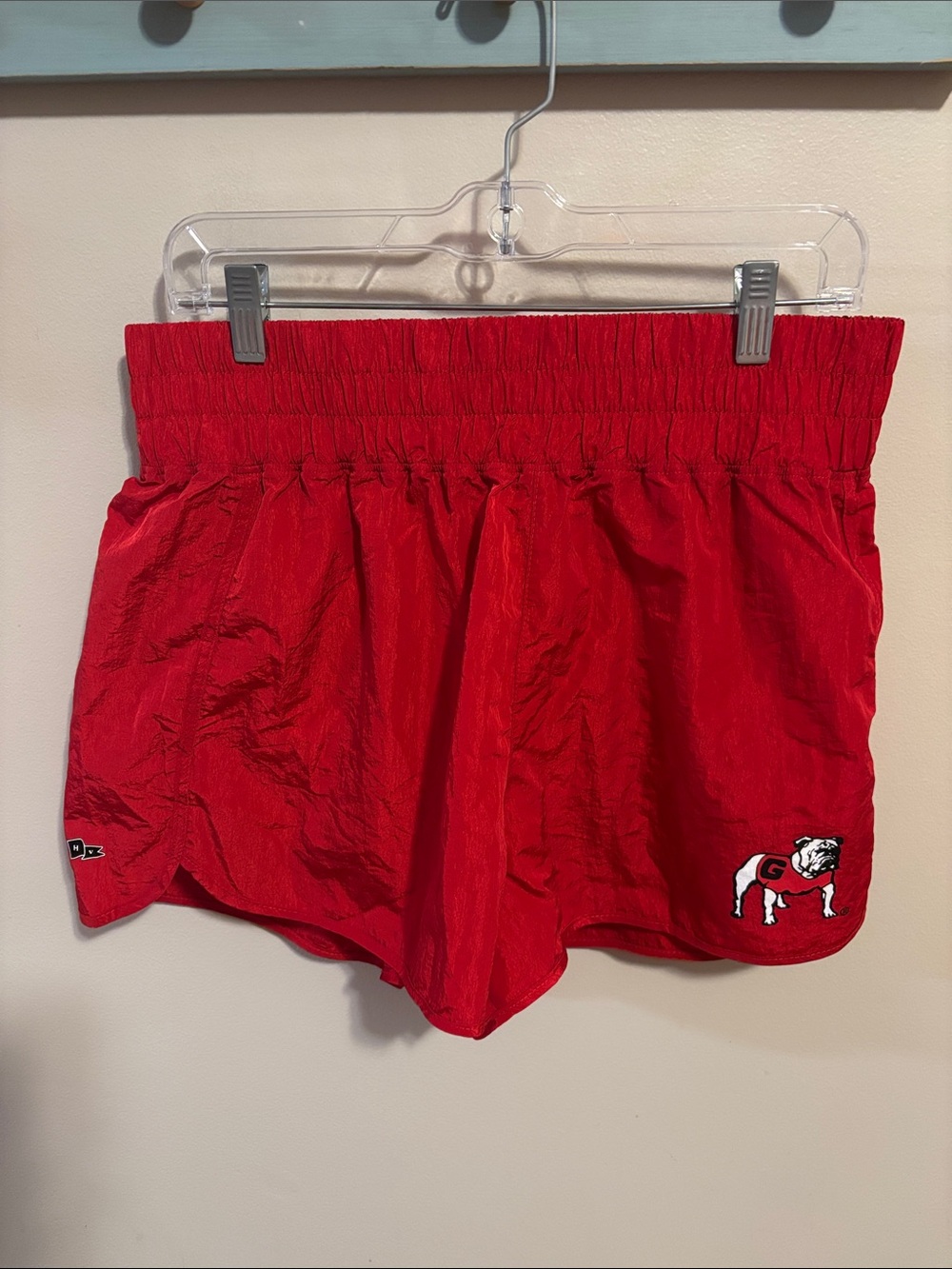 Hype and Vice Georgia Bulldogs Athletic Running Shorts Smocked large high rise